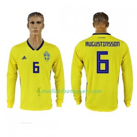 Maillot Suède Augustinsson 6 Domicile Coupe du monde 2018 ML